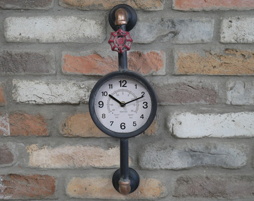 Wall clock industrial style - wall,