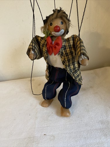 Vintage clown puppet - clown,