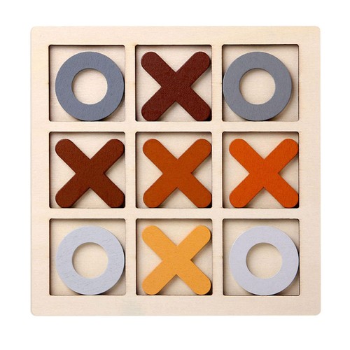 Wooden tic tac toe - tac,