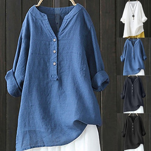 Women cotton linen casual - cotton,