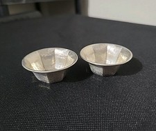 Antique 2 Set Silver Hammered