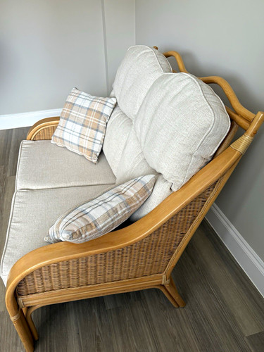 Piece rattan wicker lounge - 3-piece,