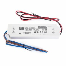LED Power Supply 100~240v Input 42v DC Output Class 2 IP67 Mean Well LPC-60-1400
