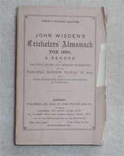 1885 Original Paperback Wisden
