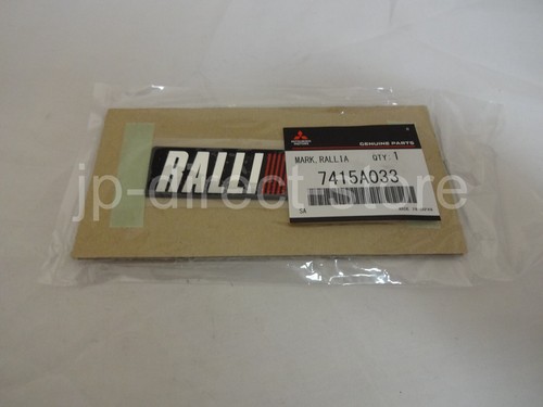 Genuine mitsubishi ralliart - genuine,