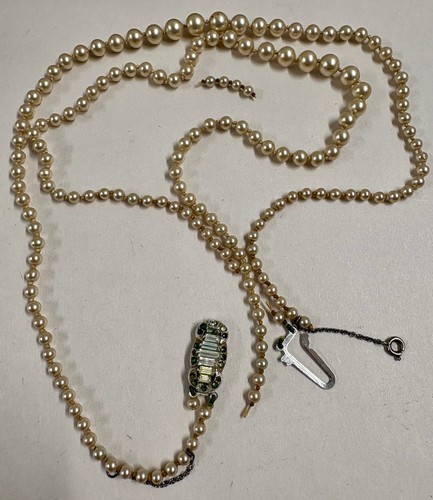 Vintage lotus simulated pearl - vintage,