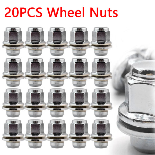 20pcs alloy silver wheel nuts - 20pcs,