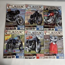 6 X The Classic Bike Guide Motorcycle Magazines Jan - Jun 2004 - Vintage Bundle