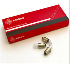 LUCAS CLASSIC MOTORCYCLE SMITHS SPEEDO / TACHO 3 x BULBS 6V 1.2W BA7S -  LLB282T