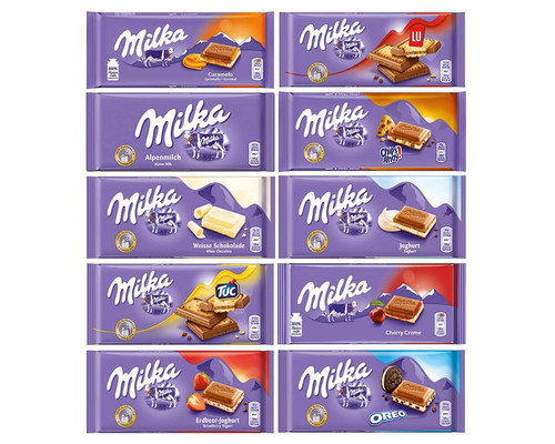 Milka chocolate assortment - milka,