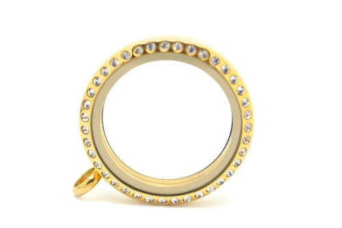 Large gold plated stainless - gold,