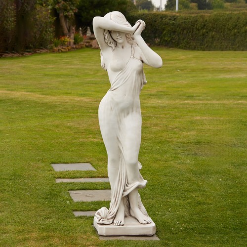 Shy maiden nude stone - maiden,