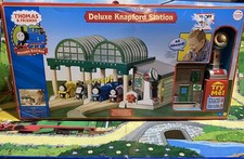 thomas and friends wooden railway New In Box Deluxe Knapford Station. Ultra Rare