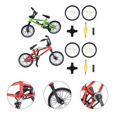  2 Sets Miniature Bike Toys Kids Finger Cycling Desk Competition Mountain