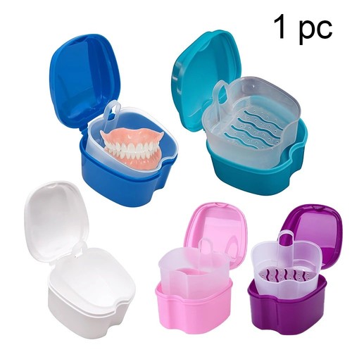 Clean denture bath case dental - denture,