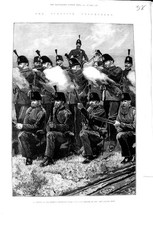 Original Old Antique Print
