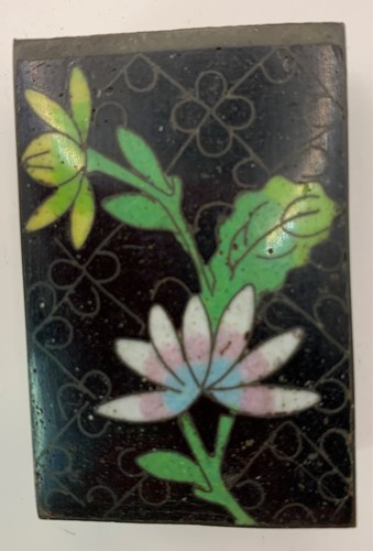 Antique cloisonné matchbox - antique,