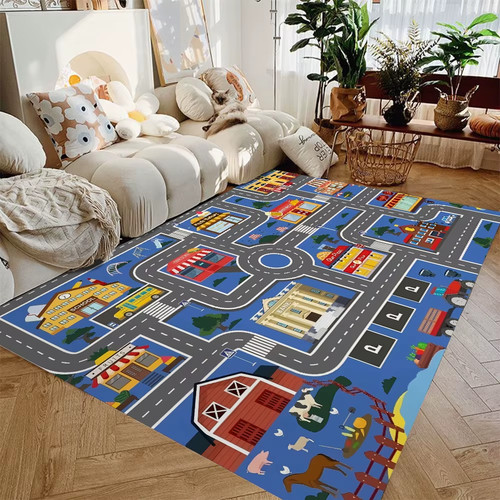 Kids car play mat city - car,