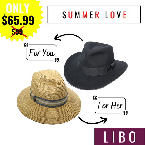 Libo men fedora felt hat - libo,