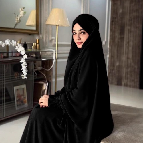 2pcs sets muslim long dress - 2pcs,