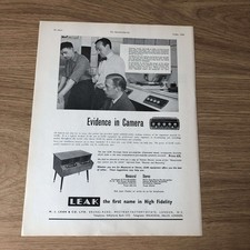 GRAM190 MAGAZINE ADVERT 11X8 LEAK VARISLOPE PRE-AMPLIFIER