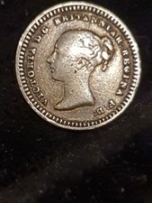 Victoria 1 1/2 Pence 1838 Queen Victoria  Silver Coin
