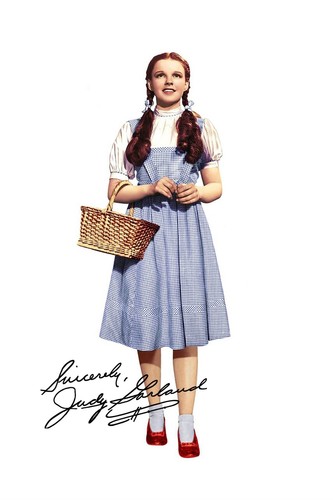 Judy garland signed autograph - garland,