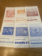 6 Featherstone Rovers Rugby League Programmes From 1970