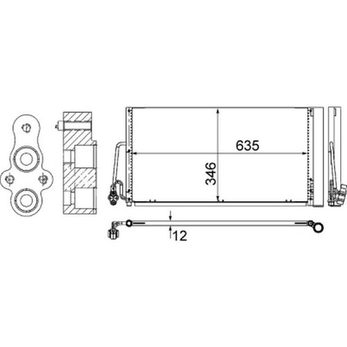 Mahle condenser for mini - condenser,
