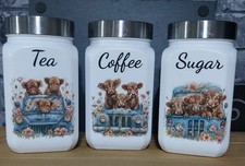 Highland Cow Design Tea Coffee