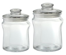 Big Pot Club Glass Jar with Lid Storage Canister 1L or 1.5L Candy Jar Sweet Jar