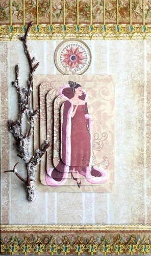 Decoupage greeting card - decoupage,
