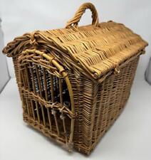 VTG Wicker Natural Pet Carrier