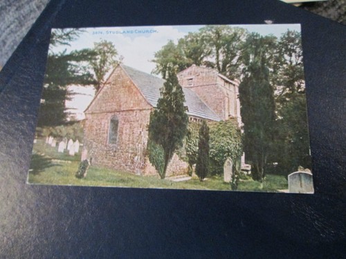 Postcard studland church - postcard,