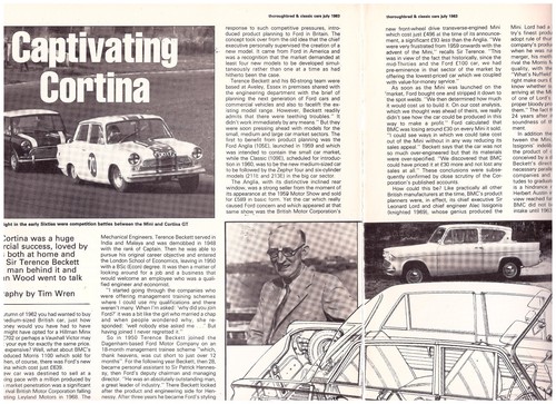 Lot ford cortina mark 1 - ford,