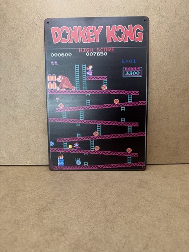 Donkey kong retro metal tin - kong,