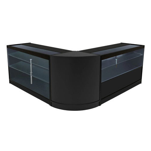 Black shop counter set hera - black,