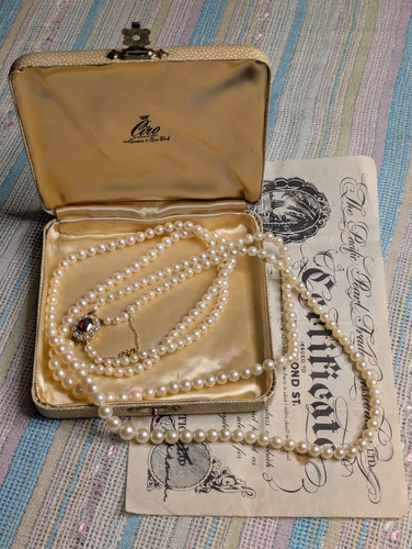Vintage ciro real akoya pearl - real,