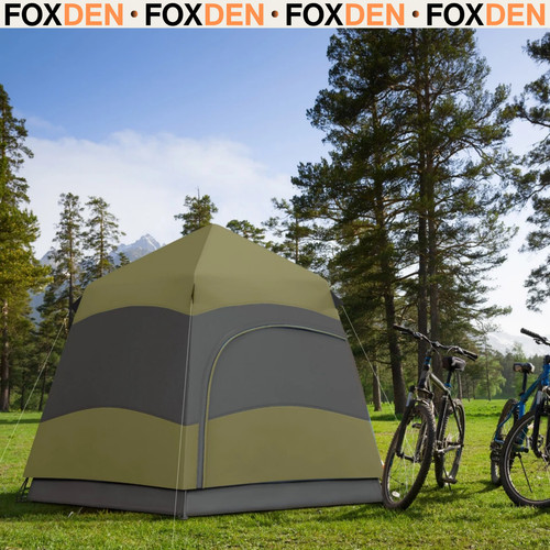 Man camping tent - camping, pop