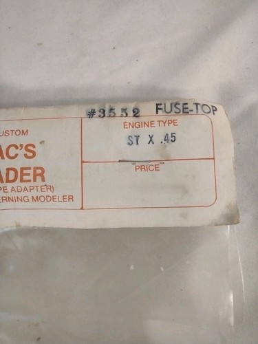 Model airplane engine header - model,