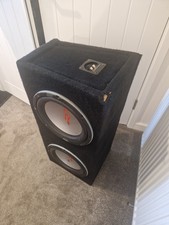 Dual Alpine Type R 12” Subwoofers in Custom Enclosure
