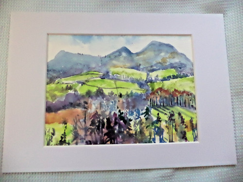 Vintage water colour - vintage, by