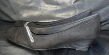 LADIES SIZE UK 8 BLACK WEDGE