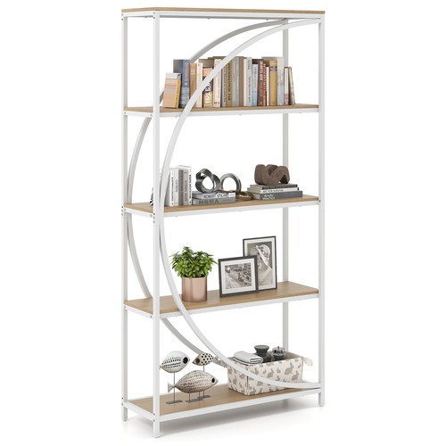 Gymax tier bookshelf - 5-tier,