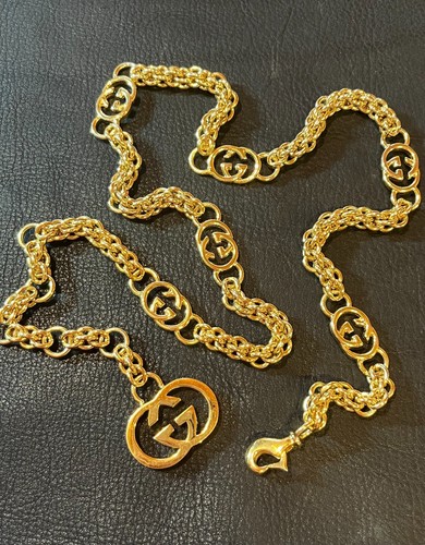 Gucci belt chain auth logo - gucci,
