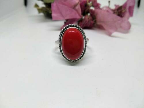 Red coral gemstone 925 - red,