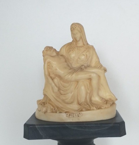 Vintage pieta statue - vintage,