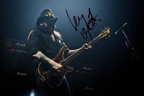 Lemmy kilmister signed - lemmy,