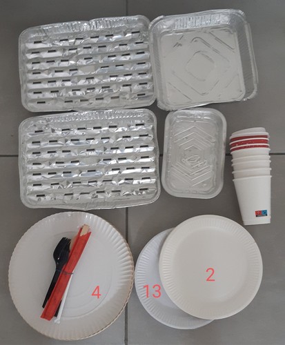 Bbq grill set garde party - grill, cups
