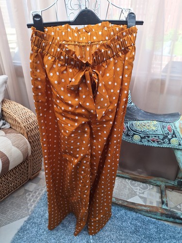 Ladies mustard gold trousers - ladies, mustard/gold